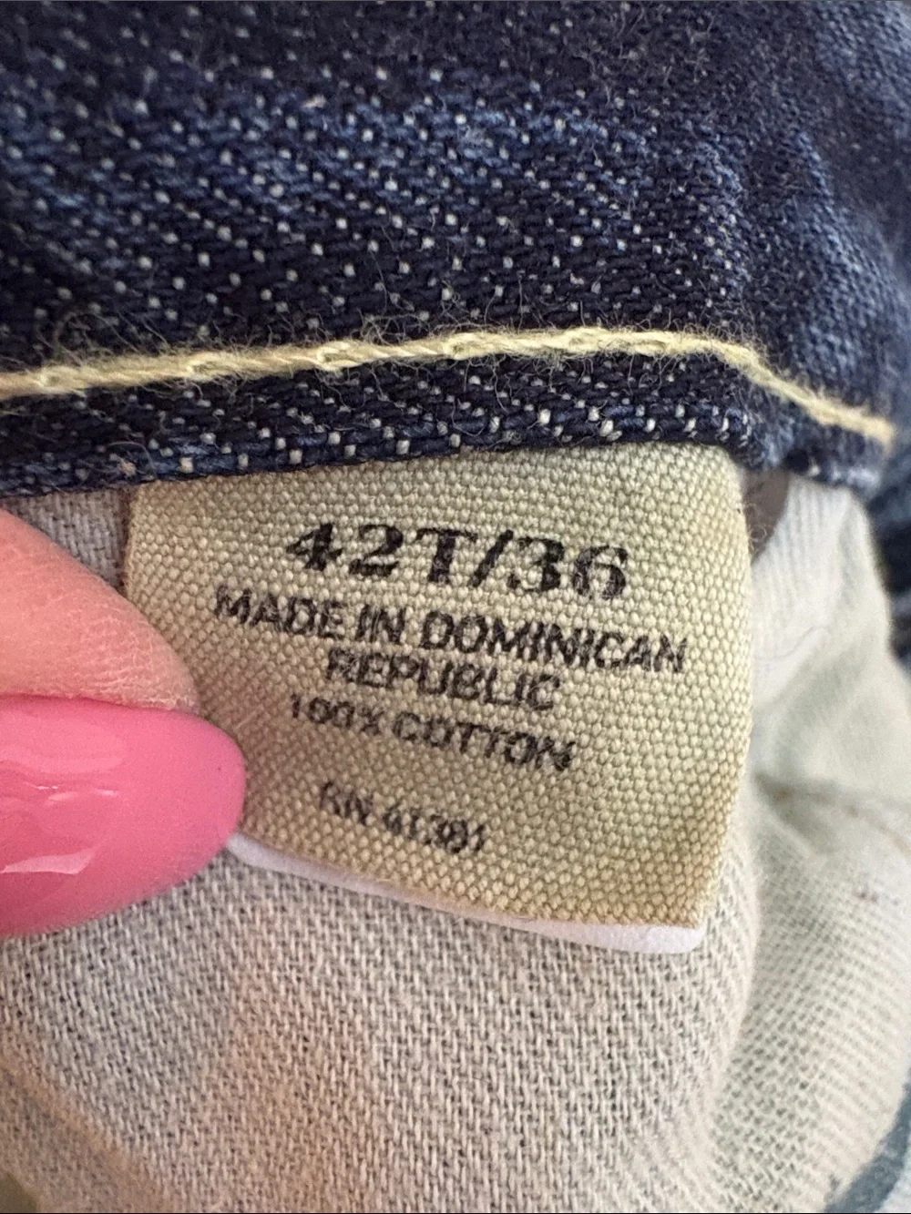 Polo Ralph Lauren RL Straight-Leg Dark Blue Denim Jeans men’s 42 x 36